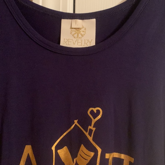 Revelry Alpha Delta Pi (ADPi) sorority flowy dress navy blue size large - Picture 3 of 4